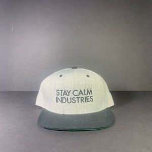 ‘Stay Calm Industries’ Snap-Back Flat Brim Hat